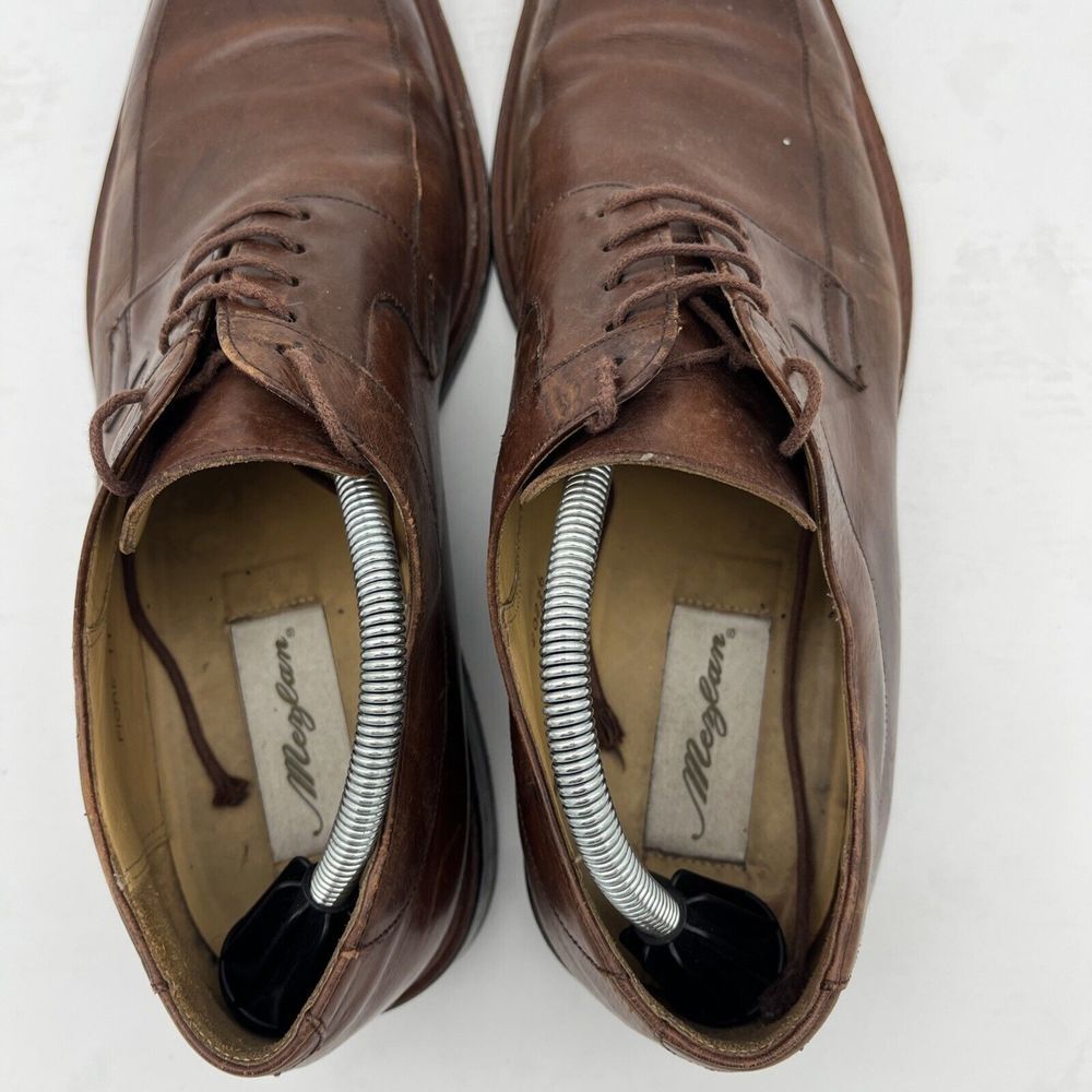 Mezlan Fiore Brown Leather Lace-Up Split Toe Apron Oxford Shoes Men's US 11 M - Picture 5 of 16